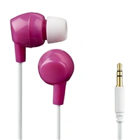 Thomson dětská sluchátka EAR3106, silikonové špunty, růžová/bílá