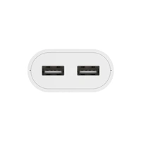 Hama dvojit sov nabjeka USB s kabelem, 2,4 A, 1,9 m