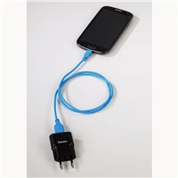Hama micro USB kabel Flexi-Slim, oboustrann konektor, 0,75 m, modr