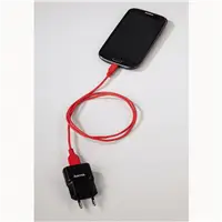 Hama micro USB kabel Flexi-Slim, oboustrann konektor, 0,75 m, erven