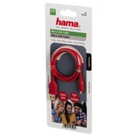 Hama micro USB kabel Flexi-Slim, oboustrann konektor, 0,75 m, erven