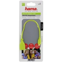 Hama micro USB OTG redukce Flexi-Slim, oboustrann konektor, 15 cm, zelen
