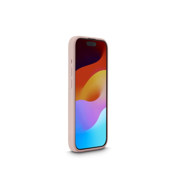 Hama Fantastic Feel, kryt pro Apple iPhone 15 Pro, hebký povrch, barva nude