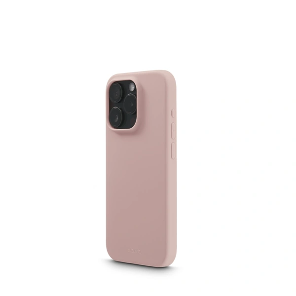 Hama Fantastic Feel, kryt pro Apple iPhone 15 Pro, hebký povrch, barva nude