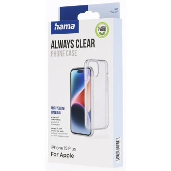 Hama Always Clear, kryt pro Apple iPhone 15 Plus, vždy průhledný, nežloutne