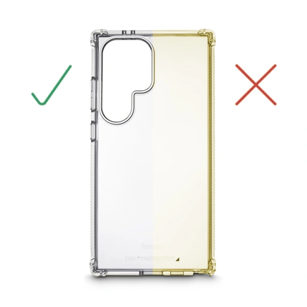 Hama Extreme Protect, kryt pro Samsung Galaxy S24 Ultra, materiál D3O®, nežloutne, průhledný