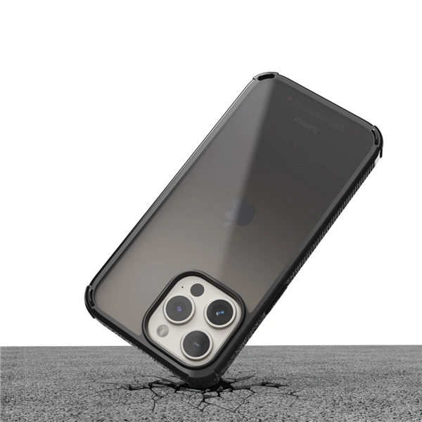 Hama Extreme Protect, kryt pro Apple iPhone 15 Pro, materiál D3O®, průhledný černý