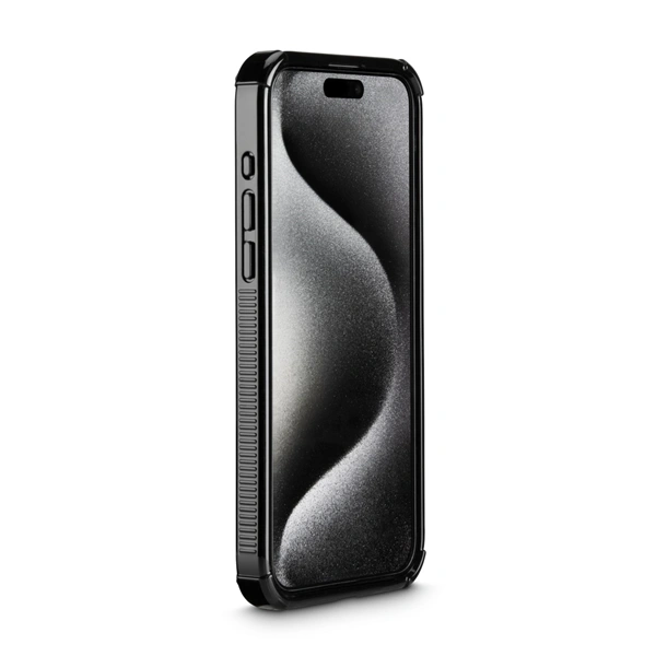 Hama Extreme Protect, kryt pro Apple iPhone 15 Pro Max, materiál D3O®, průhledný černý