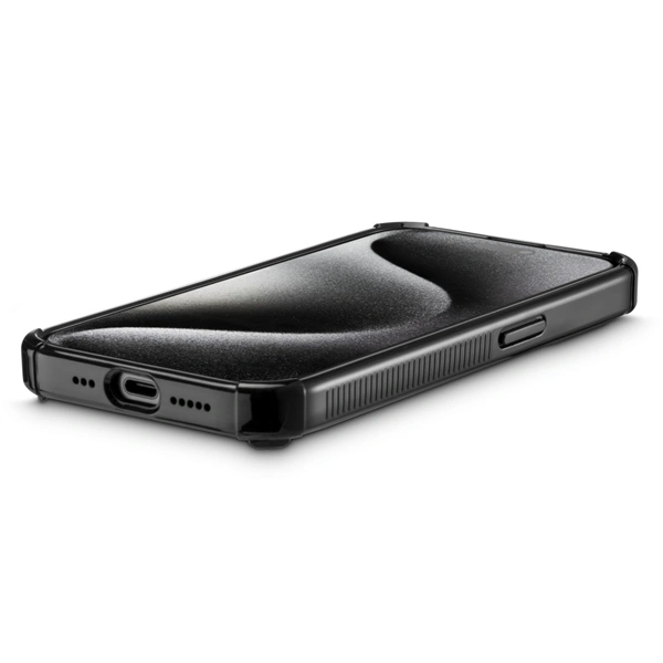 Hama Extreme Protect, kryt pro Apple iPhone 15 Pro Max, materiál D3O®, průhledný černý