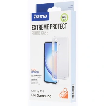 Hama Extreme Protect, kryt pro Samsung Galaxy A35 5G, materiál D3O, nežloutne