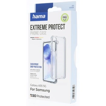 Hama Extreme Protect, kryt pro Samsung Galaxy A55 5G, materiál D3O®, nežloutne