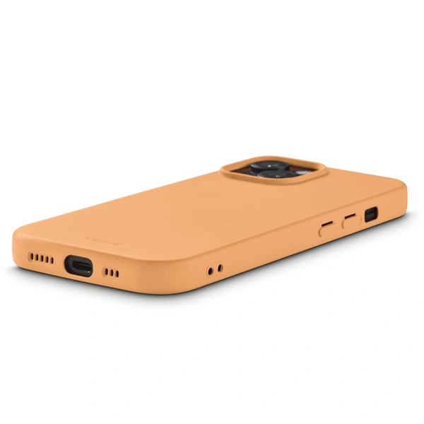 Hama Fantastic Feel, kryt pro Apple iPhone 15, hebký povrch, oranžový