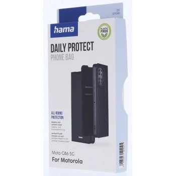 Hama Daily Protect, pouzdro-knížka pro Motorola Moto G86 5G, funkce stojanu, černé