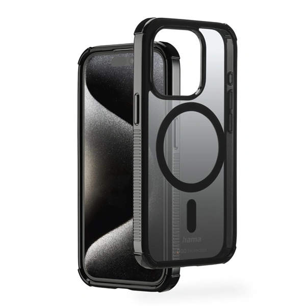 Hama Extreme Protect, kryt pro Apple iPhone 15 Pro, magnetický, D3O®, černý