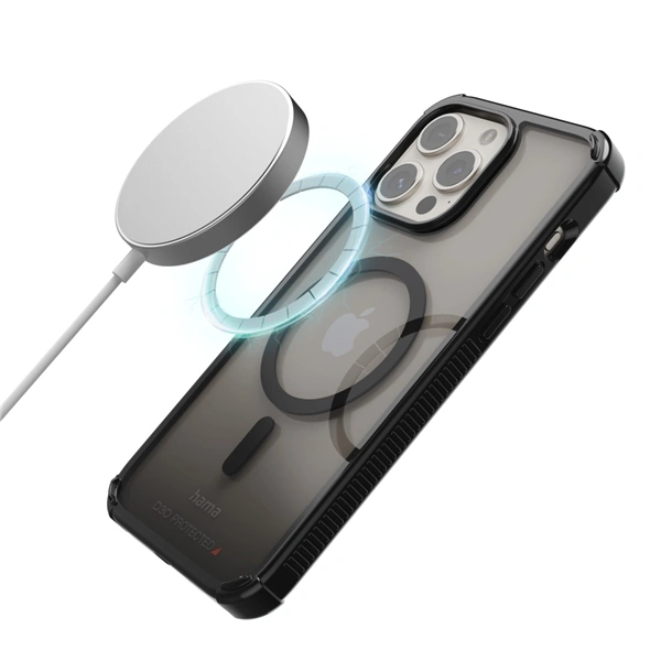 Hama Extreme Protect, kryt pro Apple iPhone 15 Pro, magnetický, D3O®, černý