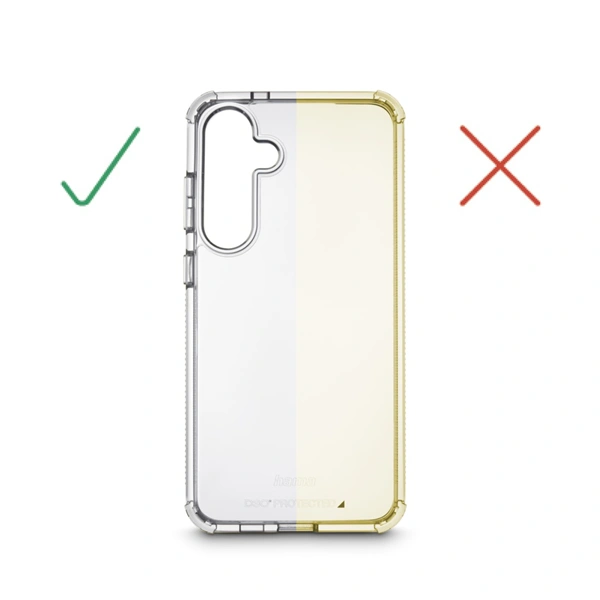 Hama Extreme Protect, kryt pro Samsung Galaxy S24 FE, D3O®, nežloutne, průhledný