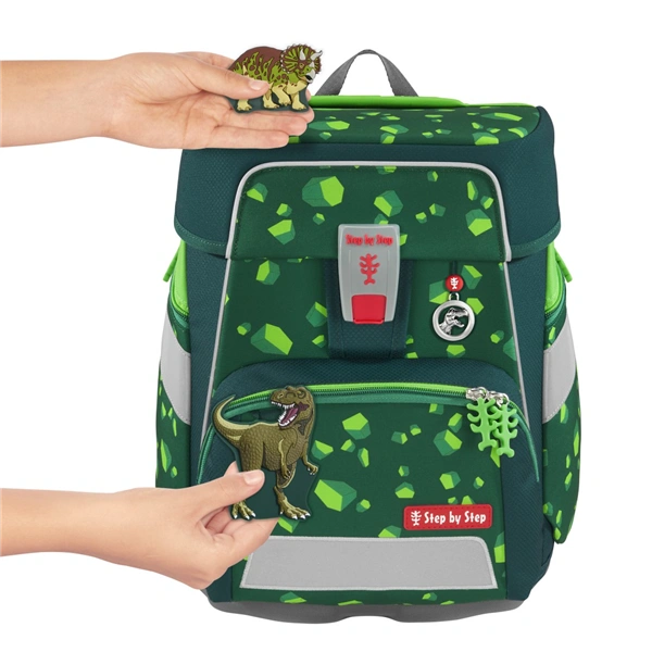 Školní aktovka Step by Step SPACE, Dino Targo - 5 dílný set, AGR certifikát