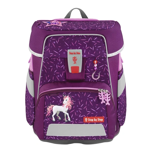 Školní aktovka Step by Step SPACE, Pretty Unicorn - 5 dílný set, AGR certifikát