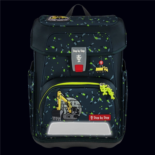 Školní aktovka Step by Step CLOUD, Bagger Rocco - 5 dílný set, AGR certifikát