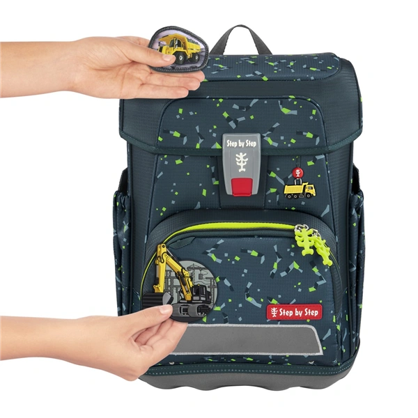 Školní aktovka Step by Step CLOUD, Bagger Rocco - 5 dílný set, AGR certifikát