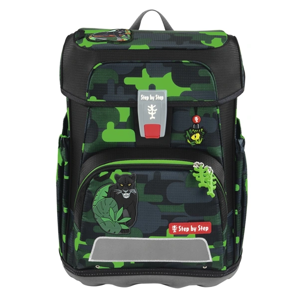 Školní aktovka Step by Step CLOUD, Black Cat Chiko - 5 dílný set, AGR certifikát