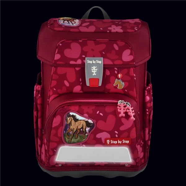 Školní aktovka Step by Step CLOUD, Wild Horse Nora - 5 dílný set, AGR certifikát