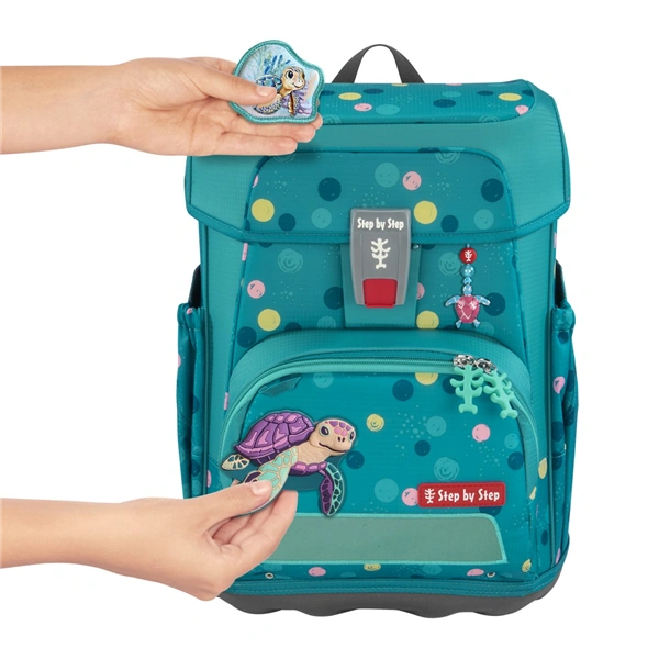 Školní aktovka Step by Step CLOUD, Turtle Josie - 5 dílný set, AGR certifikát