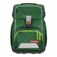 Školní aktovka Step by Step BASIS, Green Graphics - 4 dílný set, AGR certifikát