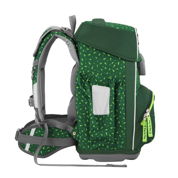 Školní aktovka Step by Step BASIS, Green Graphics - 4 dílný set, AGR certifikát