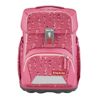 Školní aktovka Step by Step BASIS, Pink Bubbles - 4 dílný set, AGR certifikát