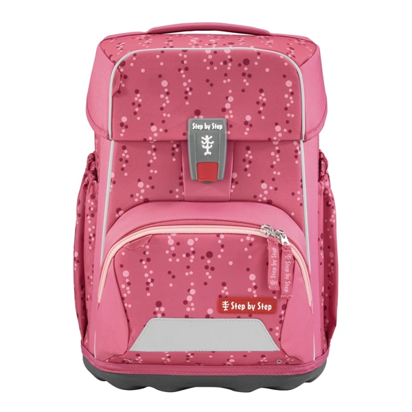 Školní aktovka Step by Step BASIS, Pink Bubbles - 4 dílný set, AGR certifikát