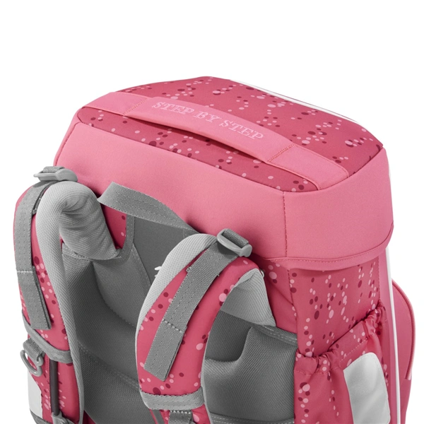 Školní aktovka Step by Step BASIS, Pink Bubbles - 4 dílný set, AGR certifikát