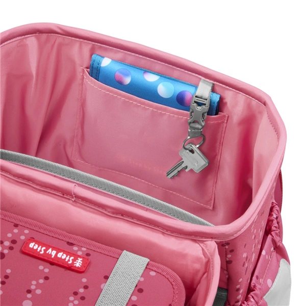 Školní aktovka Step by Step BASIS, Pink Bubbles - 4 dílný set, AGR certifikát