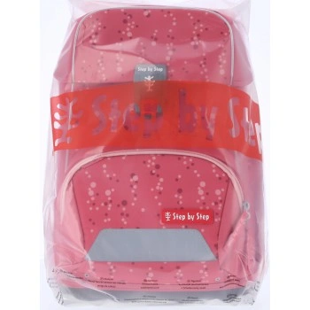 Školní aktovka Step by Step BASIS, Pink Bubbles - 4 dílný set, AGR certifikát