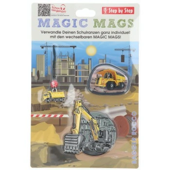Doplňková sada obrázků MAGIC MAGS, Bagger Rocco, pro aktovky a batohy Step by Step