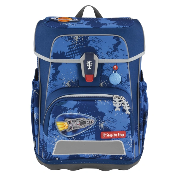 Školní aktovka Step by Step CLOUD REFLECT, Rocket Novo - 5 dílný set, AGR certifikát