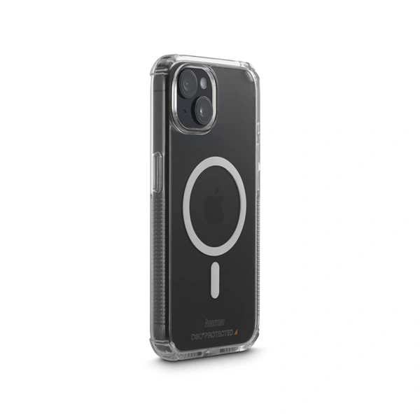Hama Extreme Protect, kryt pro Apple iPhone 15 Plus, magnetický, D3O®, nežloutne, průhledný