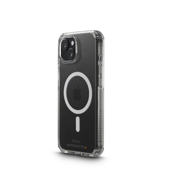 Hama Extreme Protect, kryt pro Apple iPhone 15 Plus, magnetický, D3O®, nežloutne, průhledný