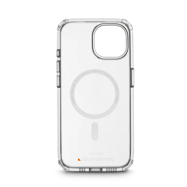 Hama Extreme Protect, kryt pro Apple iPhone 15 Plus, magnetický, D3O®, nežloutne, průhledný
