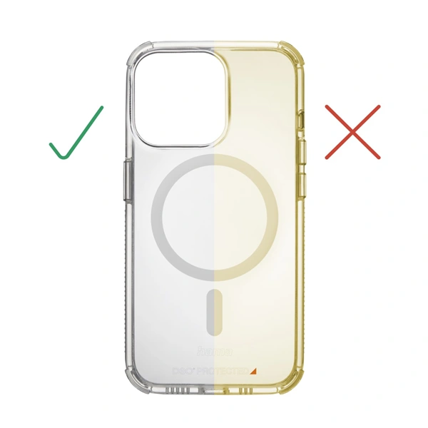 Hama Extreme Protect, kryt pro Apple iPhone 15 Plus, magnetický, D3O®, nežloutne, průhledný