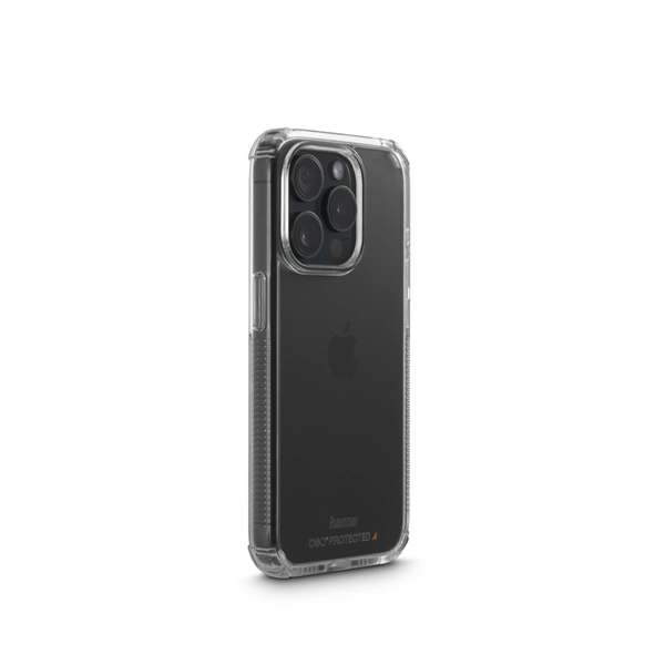 Hama Extreme Protect, kryt pro Apple iPhone 15 Pro Max, materiál D3O®, nežloutne, průhledný