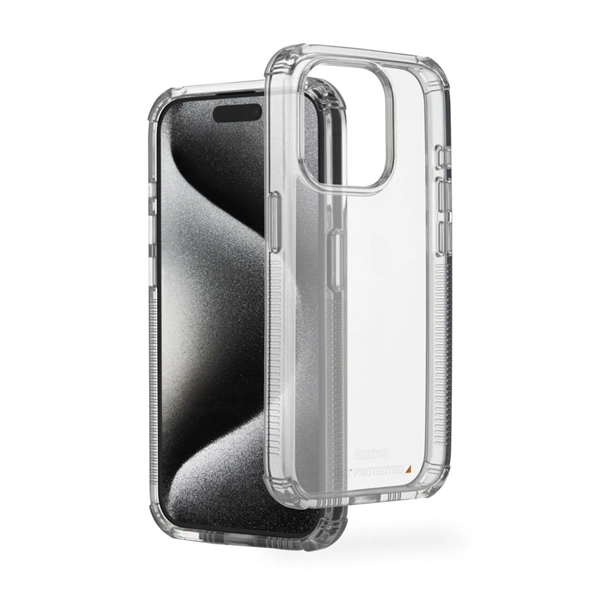 Hama Extreme Protect, kryt pro Apple iPhone 15 Pro Max, materiál D3O®, nežloutne, průhledný