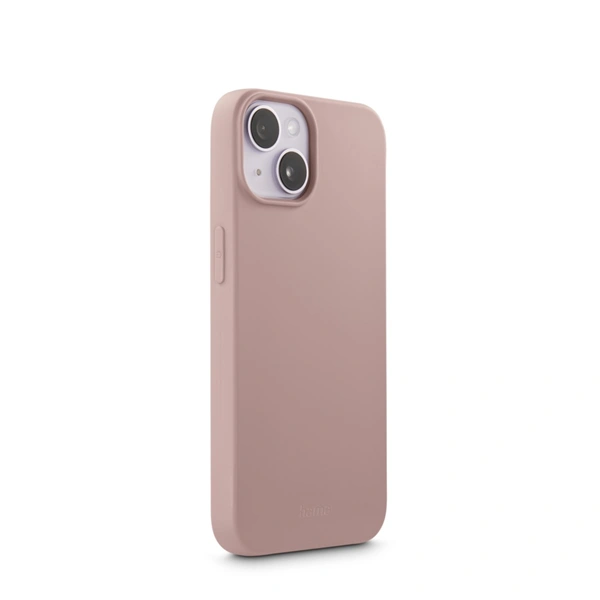 Hama Fantastic Feel, kryt pro Apple iPhone 14, hebký povrch, barva nude
