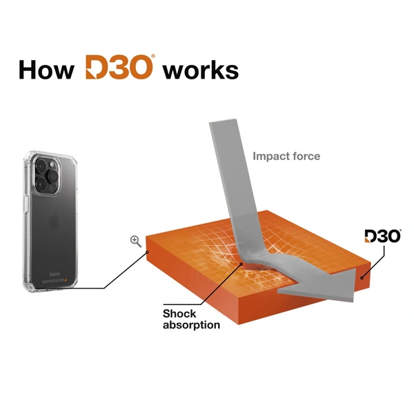 Hama Extreme Protect, kryt pro Apple iPhone 14 Pro, materiál D3O®, nežloutne, průhledný