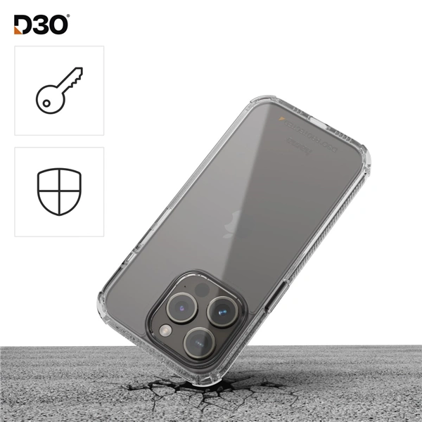 Hama Extreme Protect, kryt pro Apple iPhone 14 Pro, materiál D3O®, nežloutne, průhledný