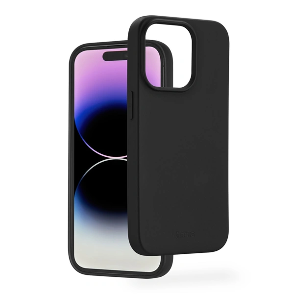Hama Fantastic Feel, kryt pro Apple iPhone 14 Pro, hebký povrch, černý