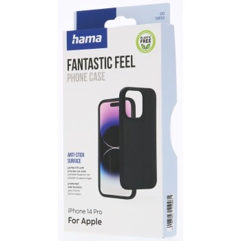 Hama Fantastic Feel, kryt pro Apple iPhone 14 Pro, hebký povrch, černý