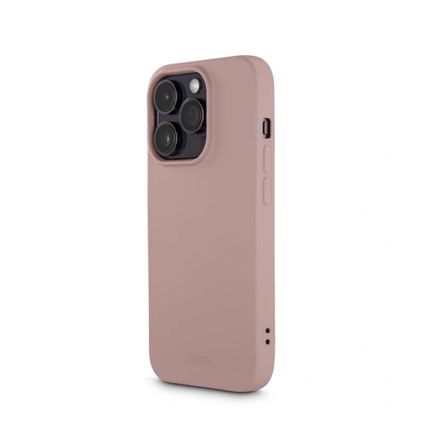 Hama Fantastic Feel, kryt pro Apple iPhone 14 Pro, hebký povrch, barva nude