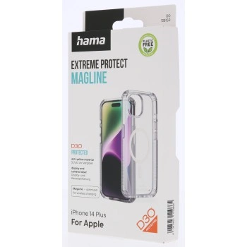 Hama Extreme Protect, kryt pro Apple iPhone 14 Plus, magnetický, D3O®, nežloutne, průhledný