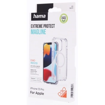 Hama Extreme Protect, kryt pro Apple iPhone 13 Pro, magnetický, D3O®, nežloutne, průhledný